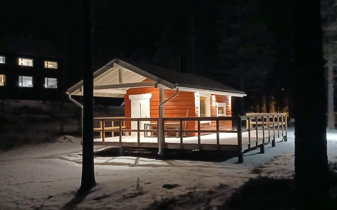 Rentoudu Posion rantasaunassa Korouoman seikkailujen jälkeen